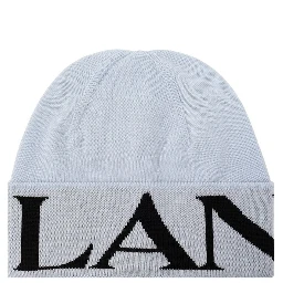 Blue Virgin Wool Beanie