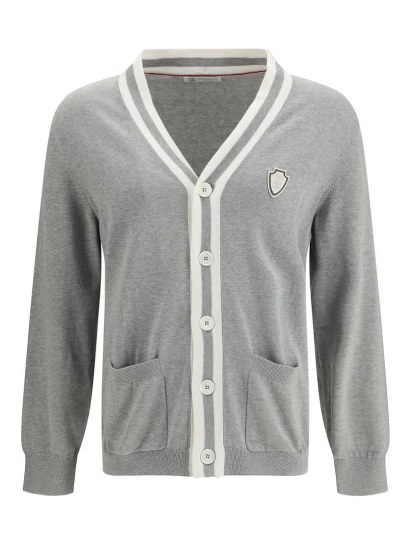 Gray Cotton Cardigan