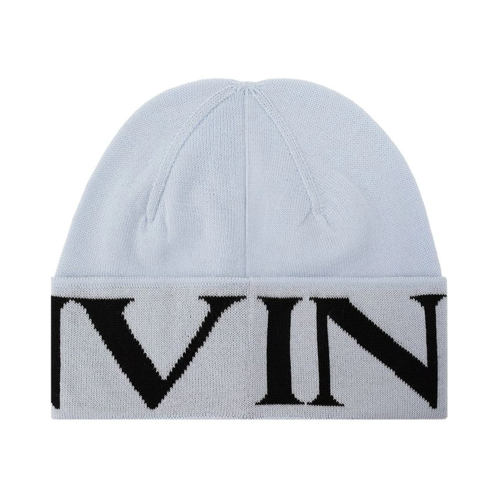 Blue Virgin Wool Beanie