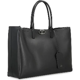Black Calfskin Tote Bag