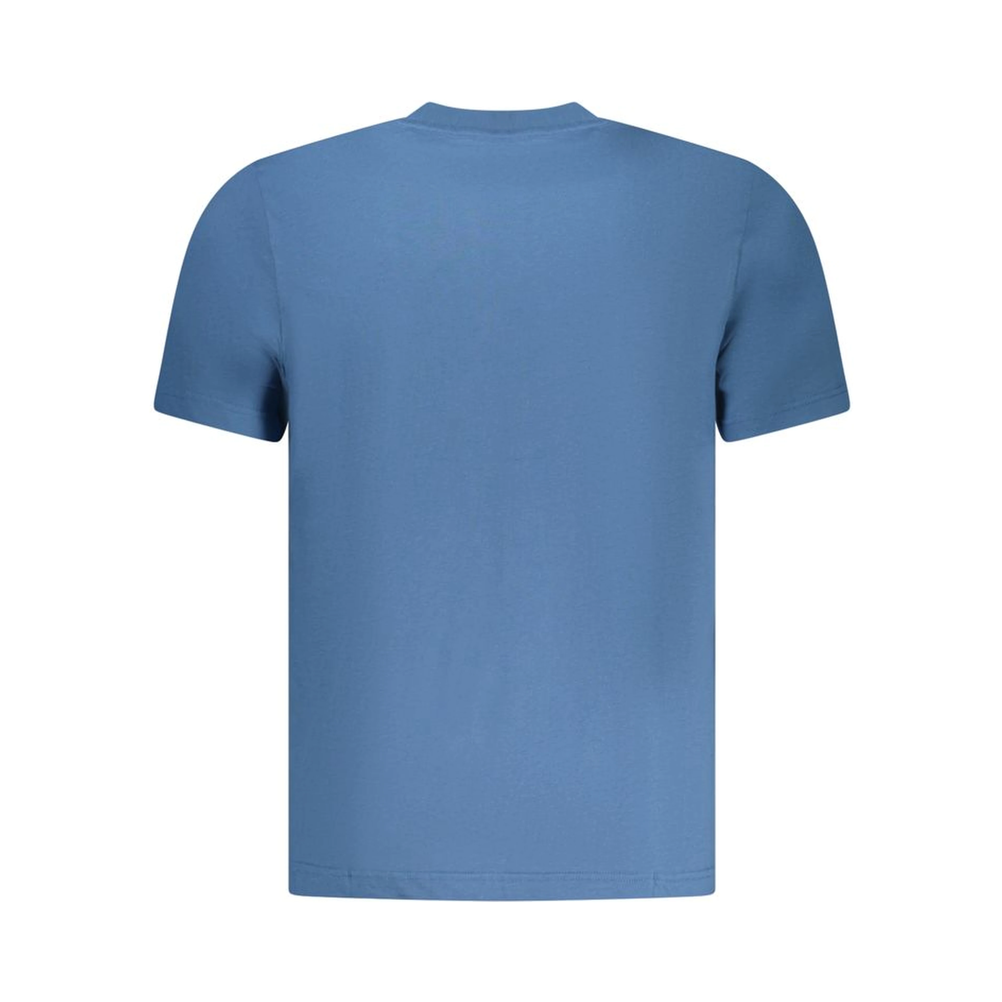 Blue Cotton Men T-Shirt