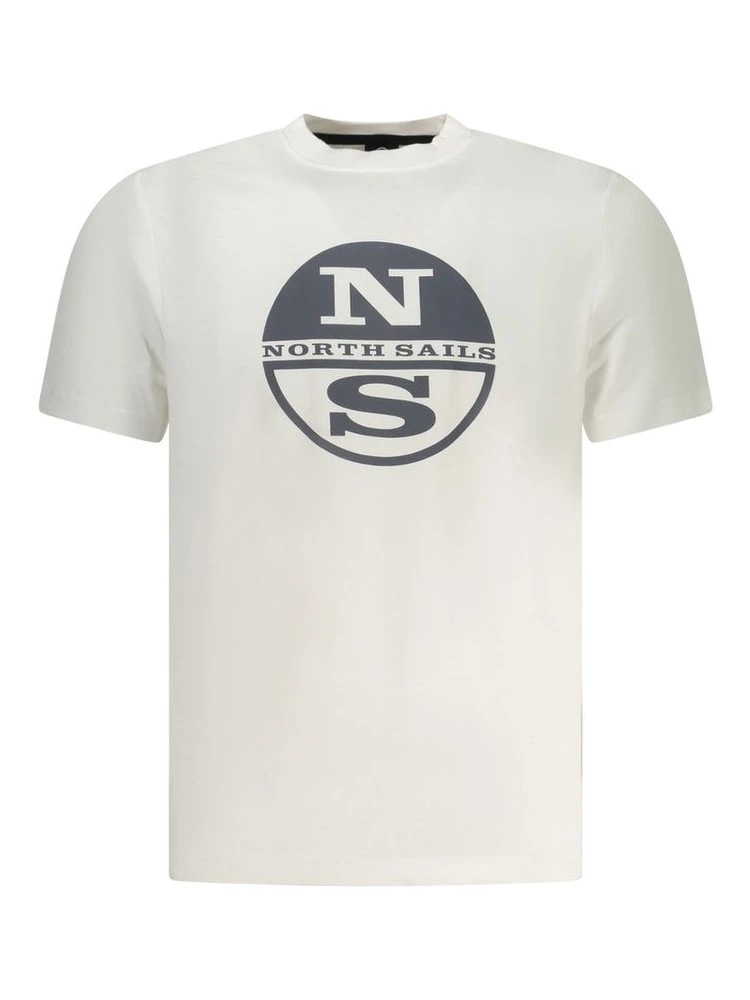 White Cotton Men T-Shirt