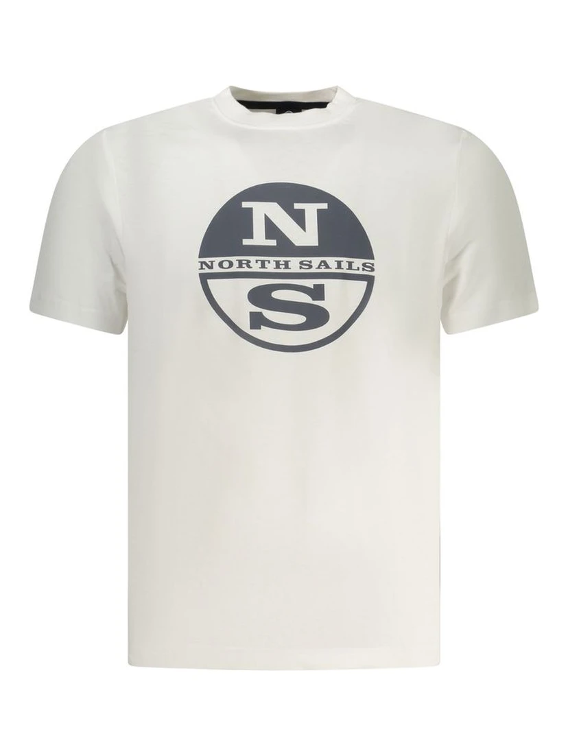 White Cotton Men T-Shirt