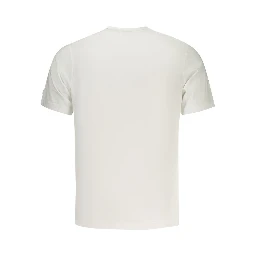 White Cotton Men T-Shirt