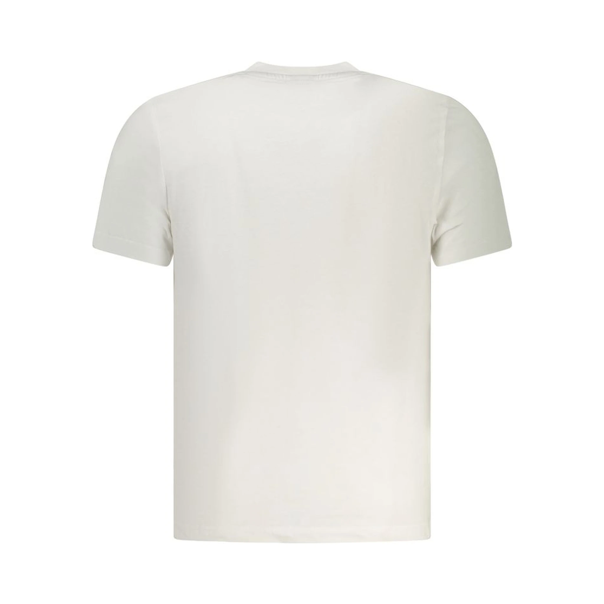 White Cotton Men T-Shirt
