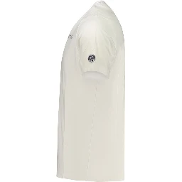 White Cotton Men T-Shirt