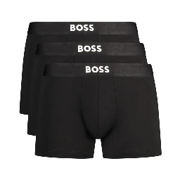 Black Cotton Men's Boxer Shorts