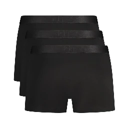 Black Cotton Men's Boxer Shorts