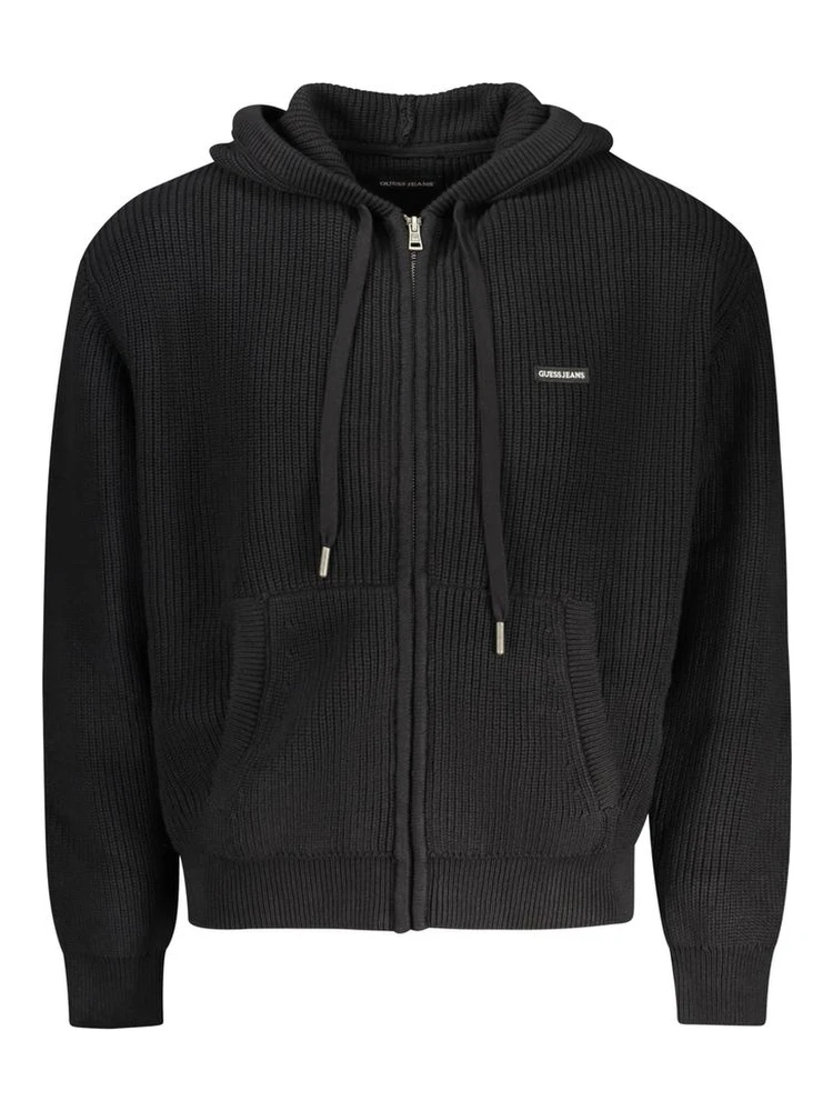 Black Cotton Cardigan