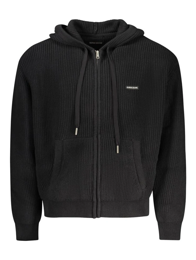 Black Cotton Cardigan