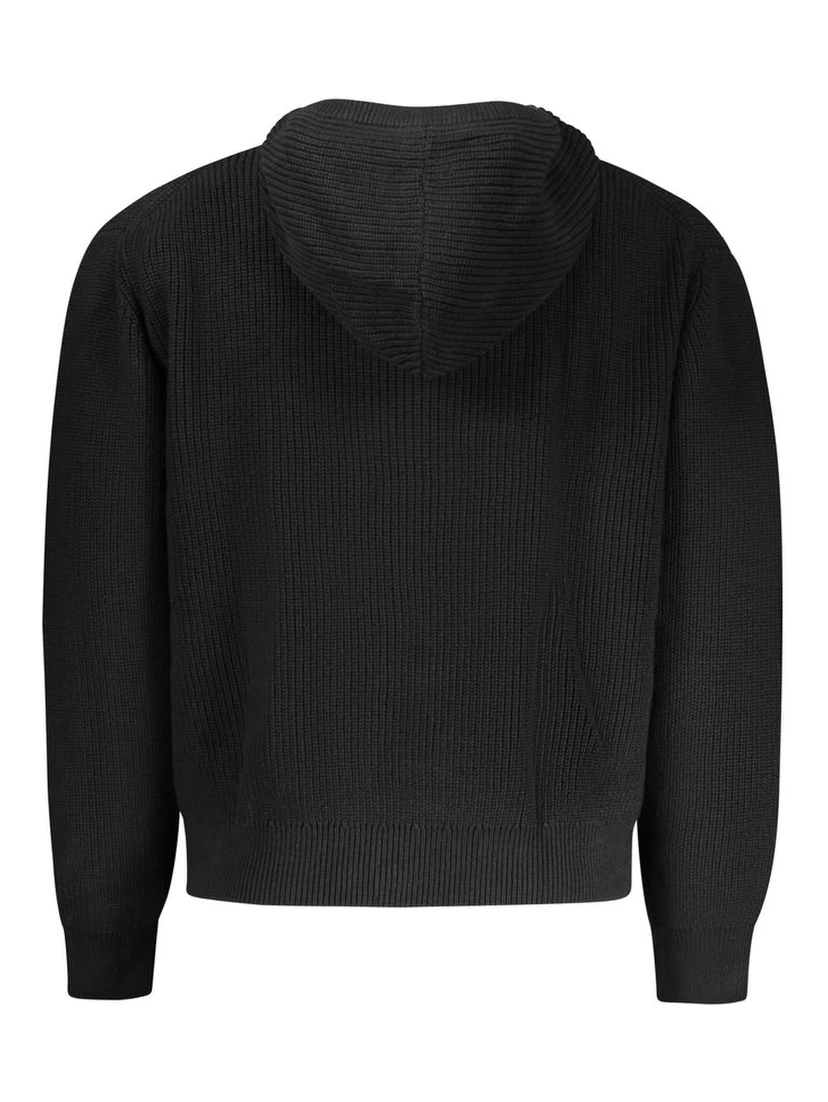 Black Cotton Cardigan