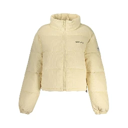 Beige Polyester Full-Length Jacket