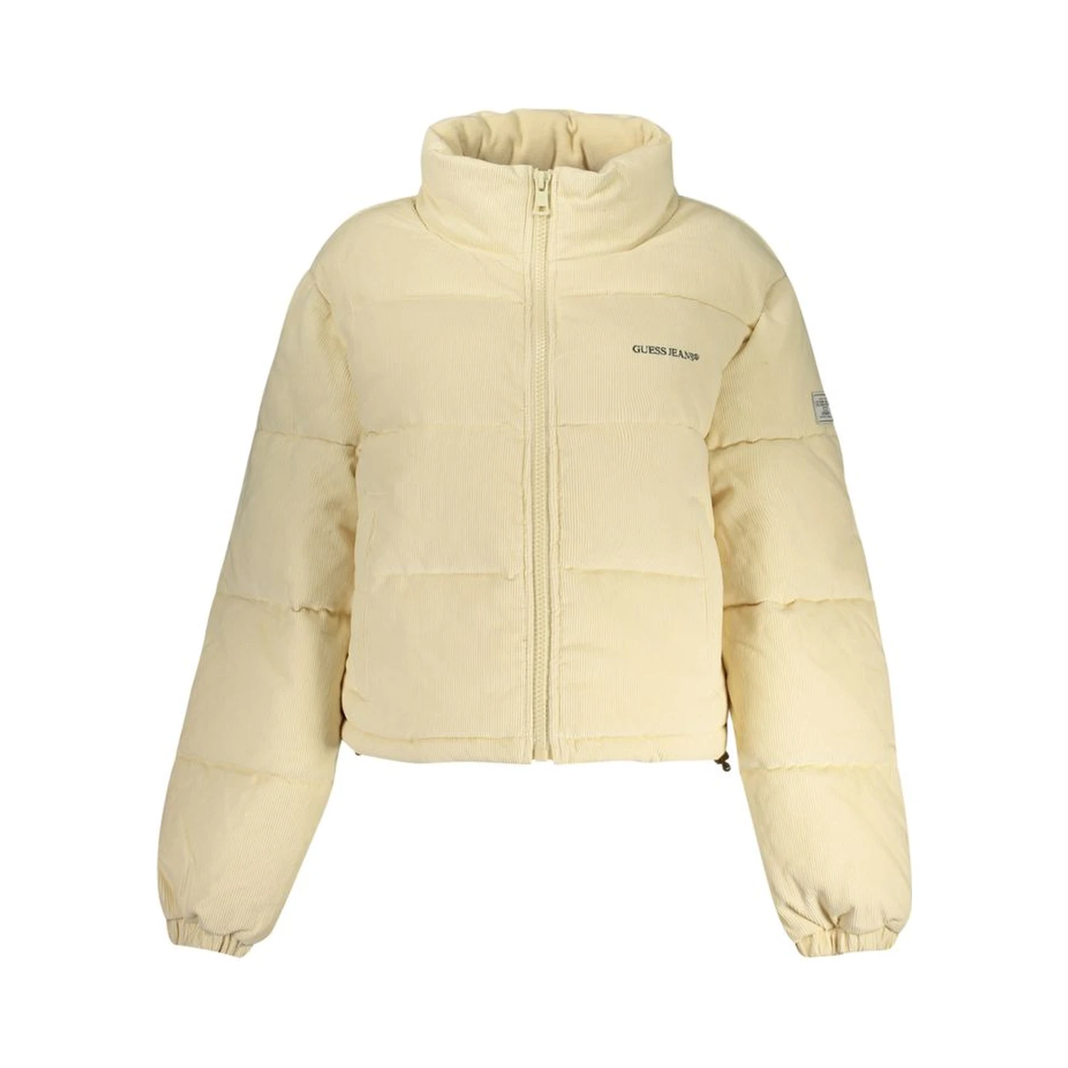 Beige Polyester Full-Length Jacket