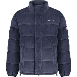 Blue Polyester Men's Jacket