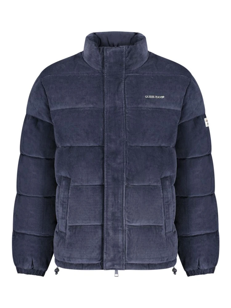 Blue Polyester Men's Jacket