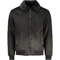 Nero Poliuretano Men Jacket