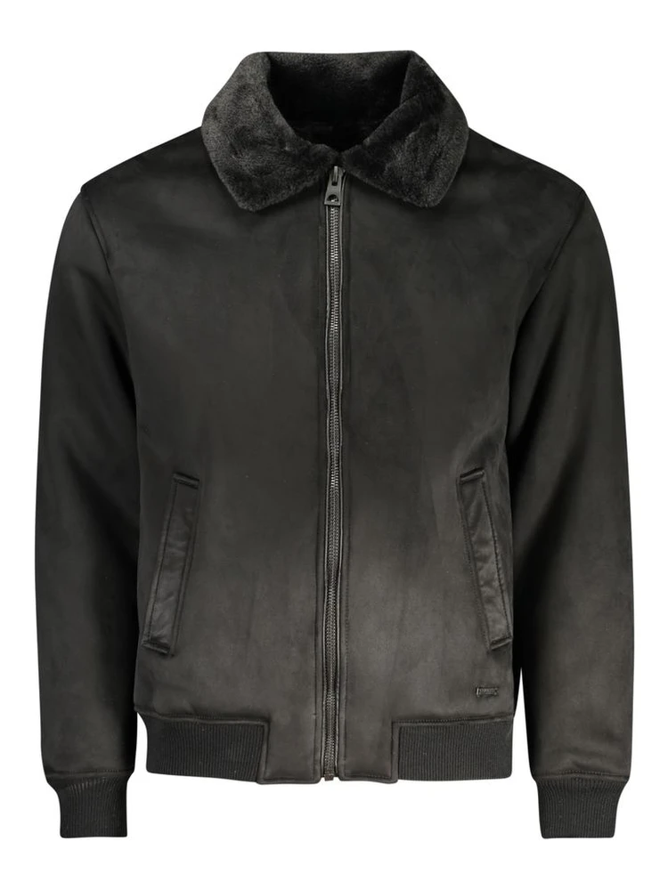 Nero Poliuretano Men Jacket