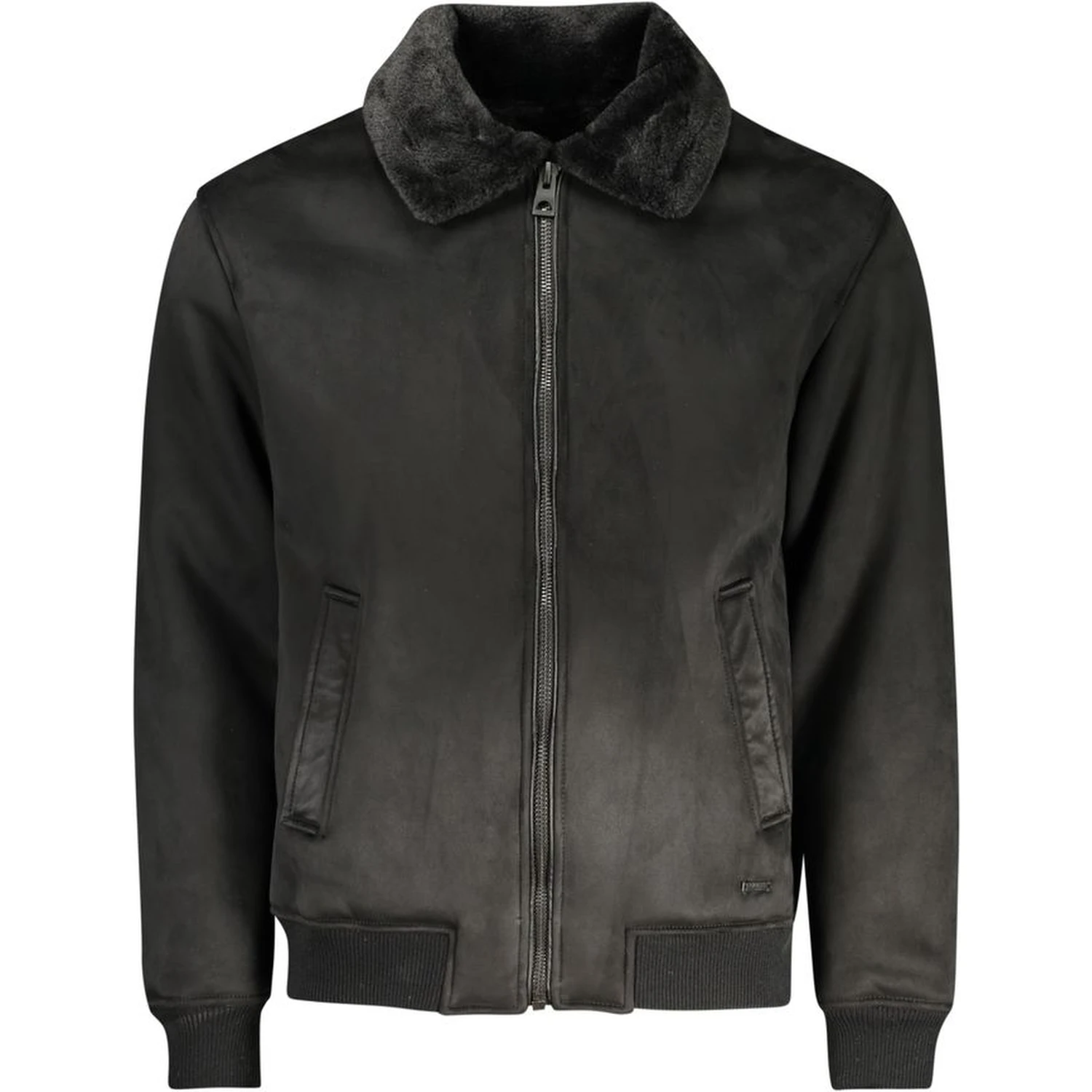 Nero Poliuretano Men Jacket