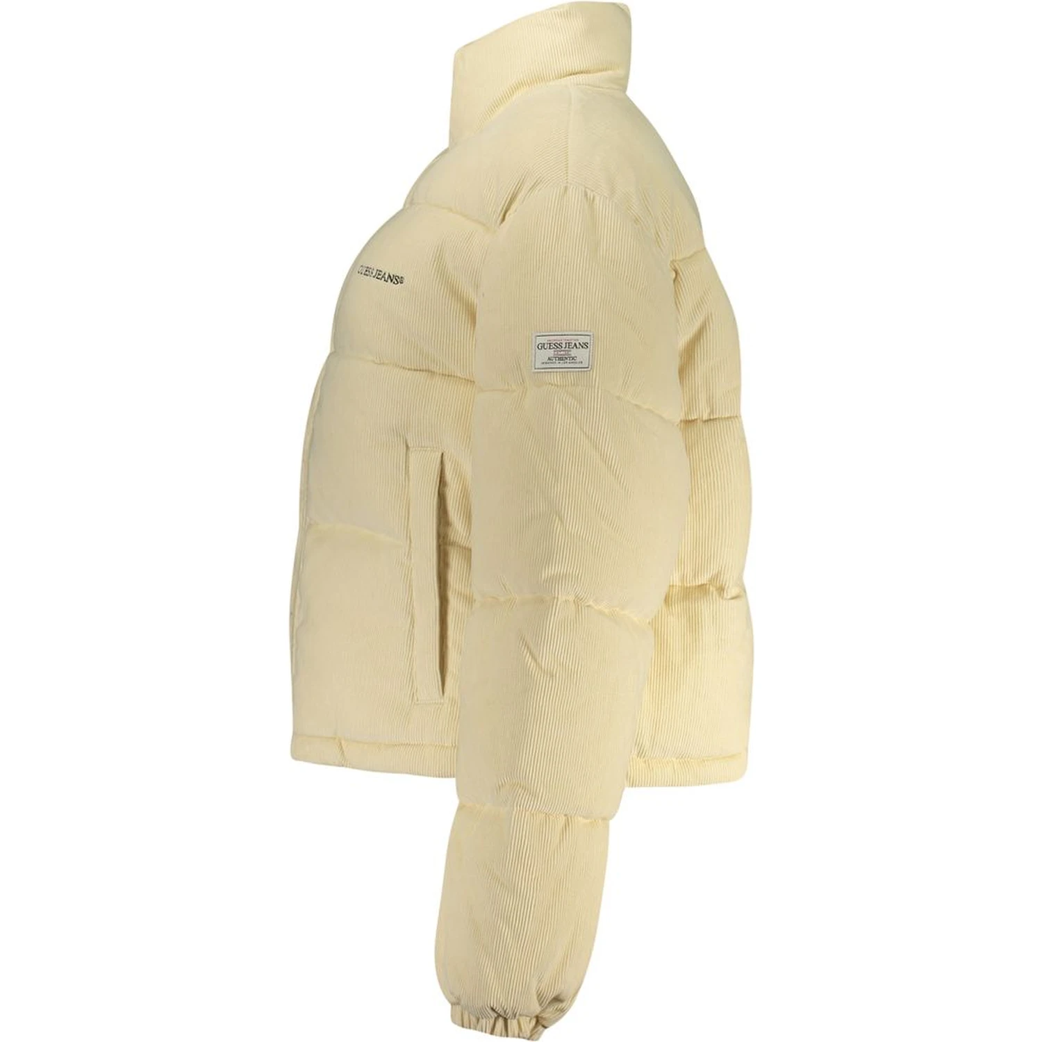 Beige Polyester Full-Length Jacket
