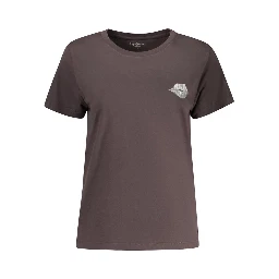 Black Cotton Women T-Shirt