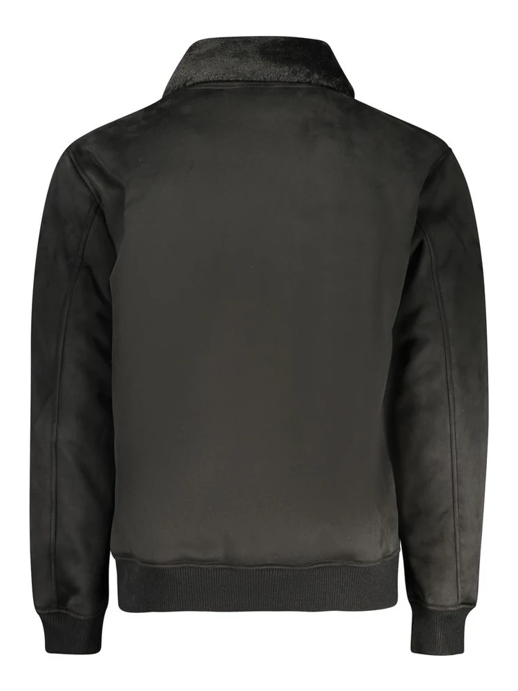 Nero Poliuretano Men Jacket alternative