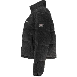 Black Polyester Shell Jacket