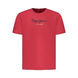Red Cotton Men T-Shirt