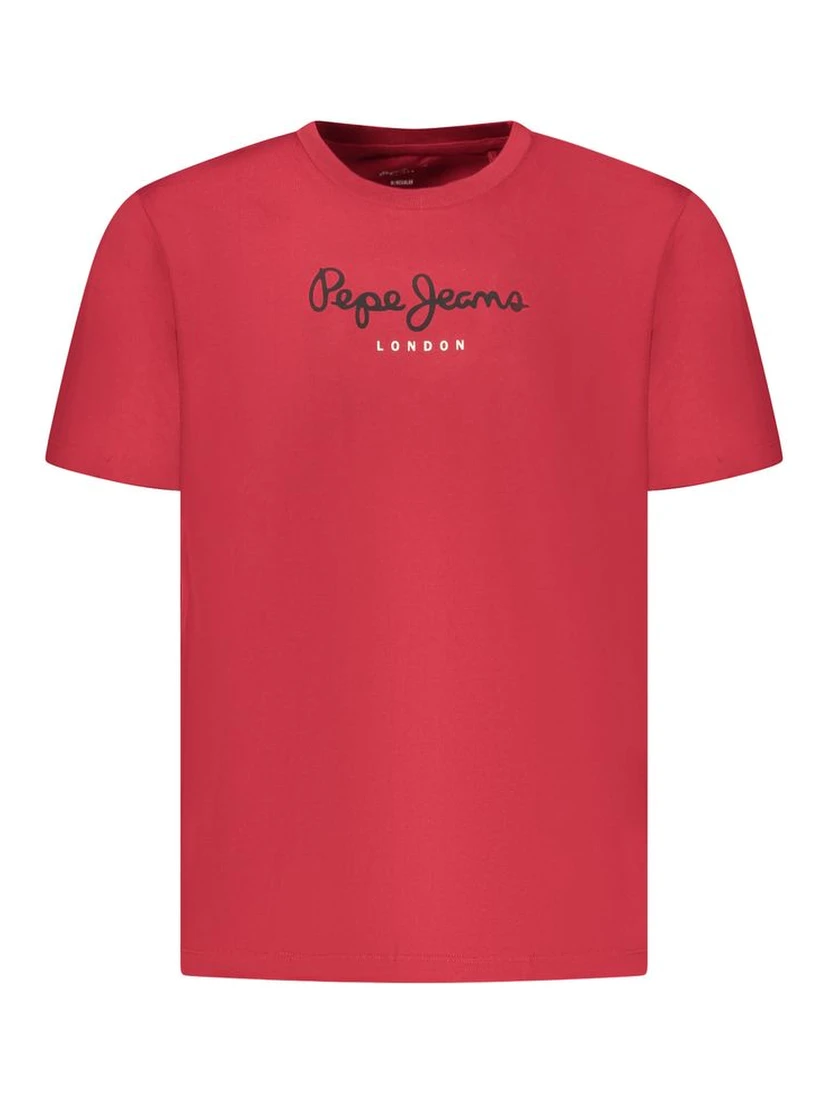 Red Cotton Men T-Shirt