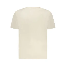 Beige Cotton Men's T-Shirt