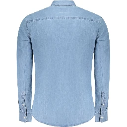 Azzurro Cotton Men Shirt