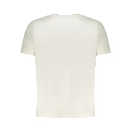 White Cotton Men T-Shirt