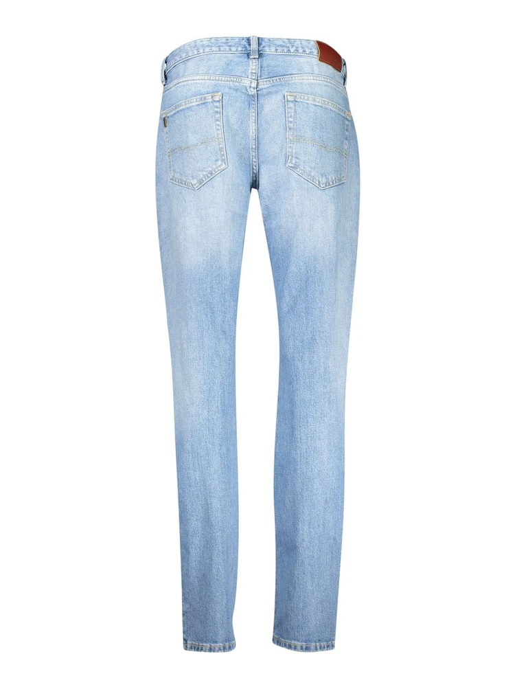 Blue Cotton Tapered Jeans alternative