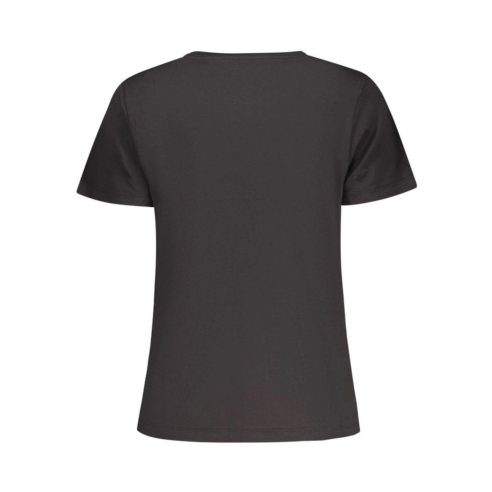 Black Cotton Women T-Shirt