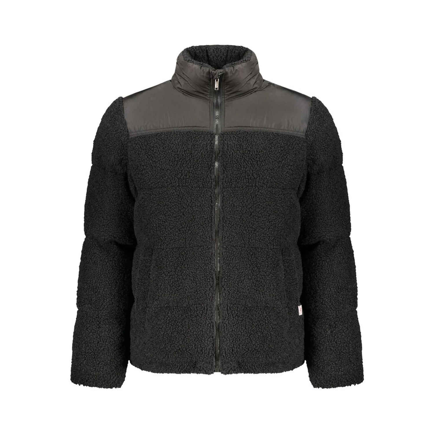 Black Polyester Shell Jacket