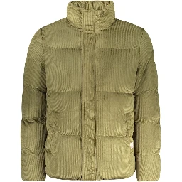 Green Polyester Coat