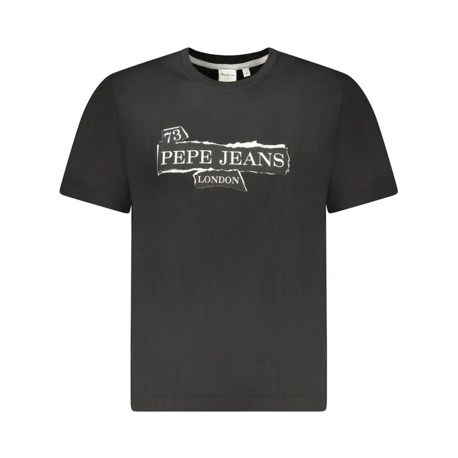 Black Cotton Men's T-Shirt