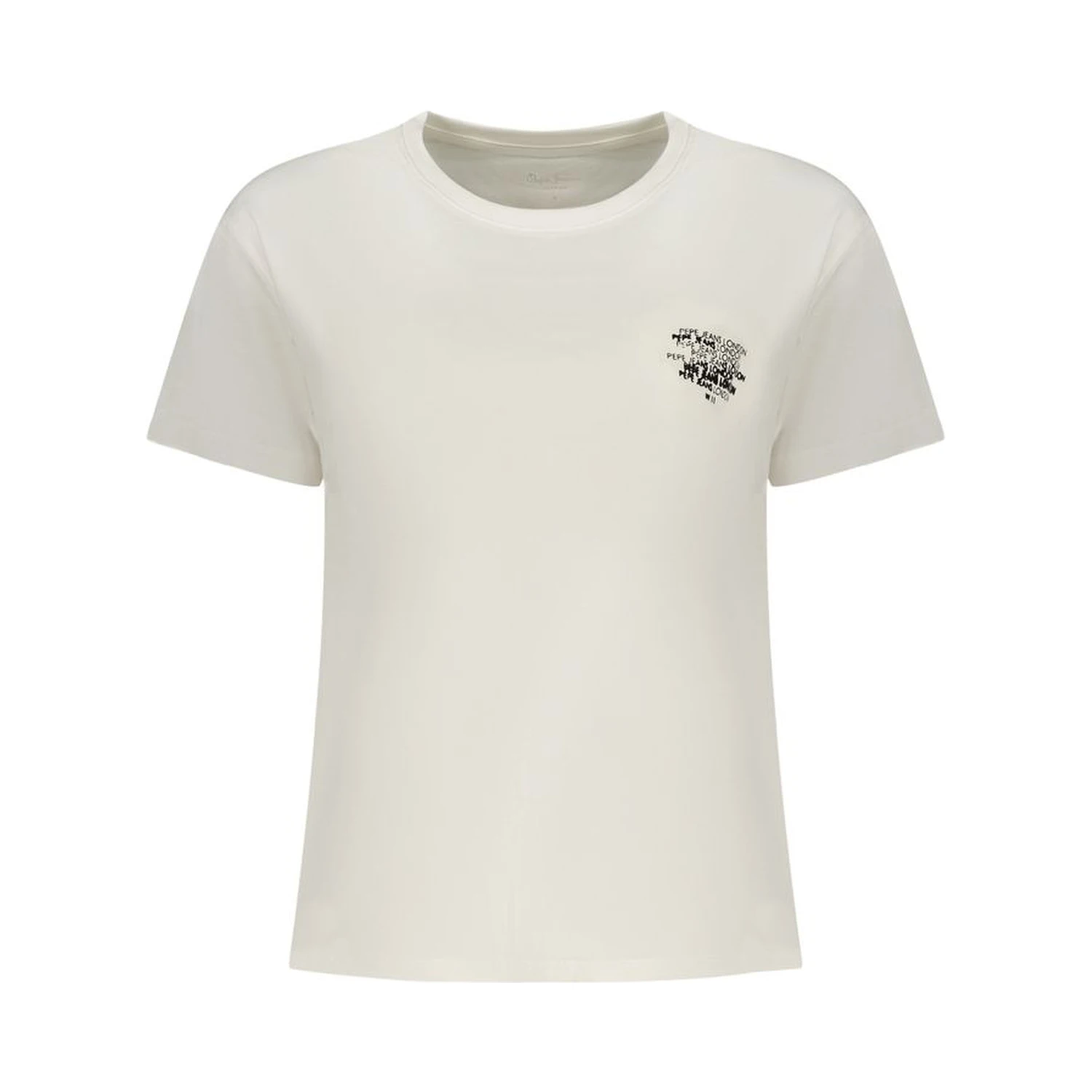 White Cotton Women T-Shirt