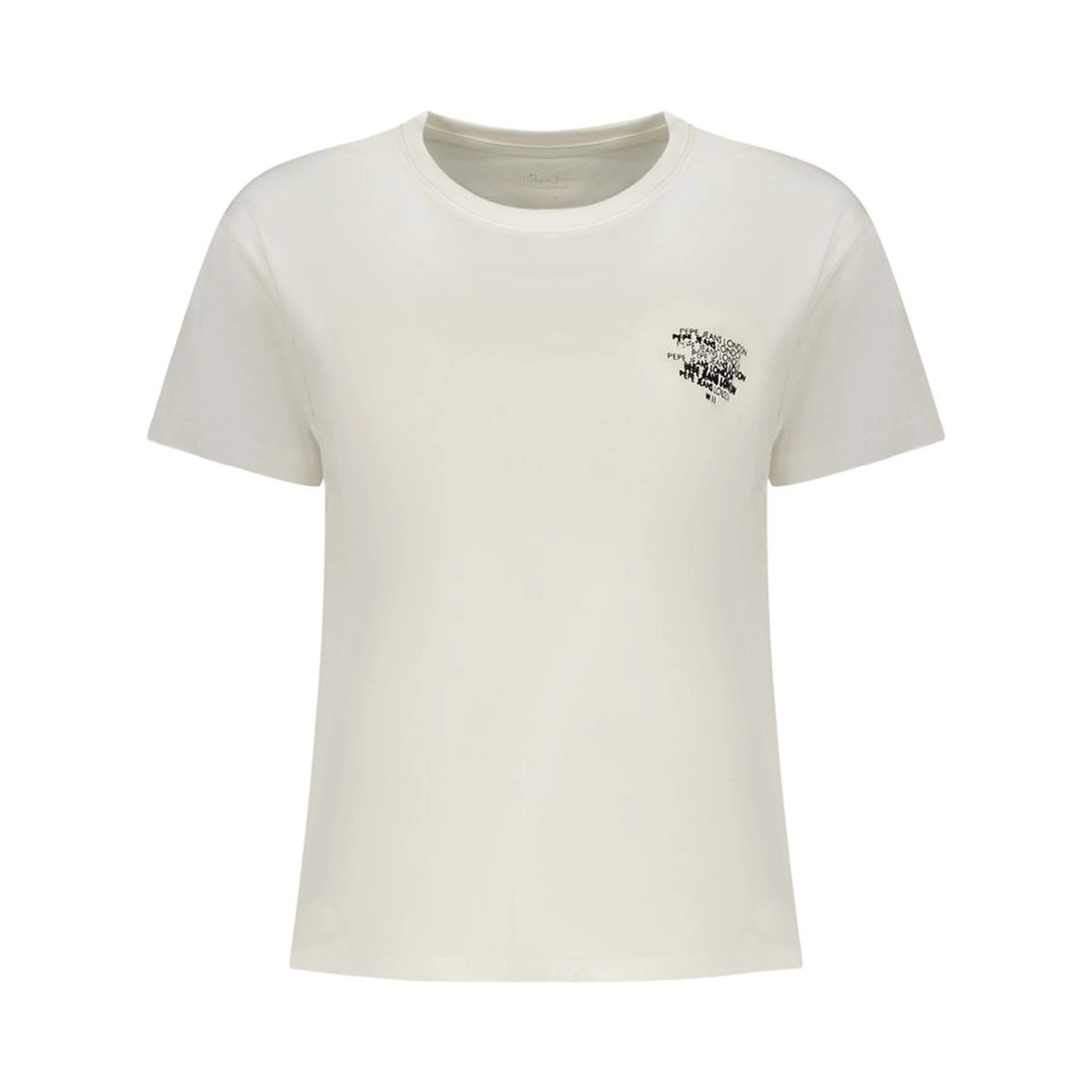 White Cotton Women T-Shirt