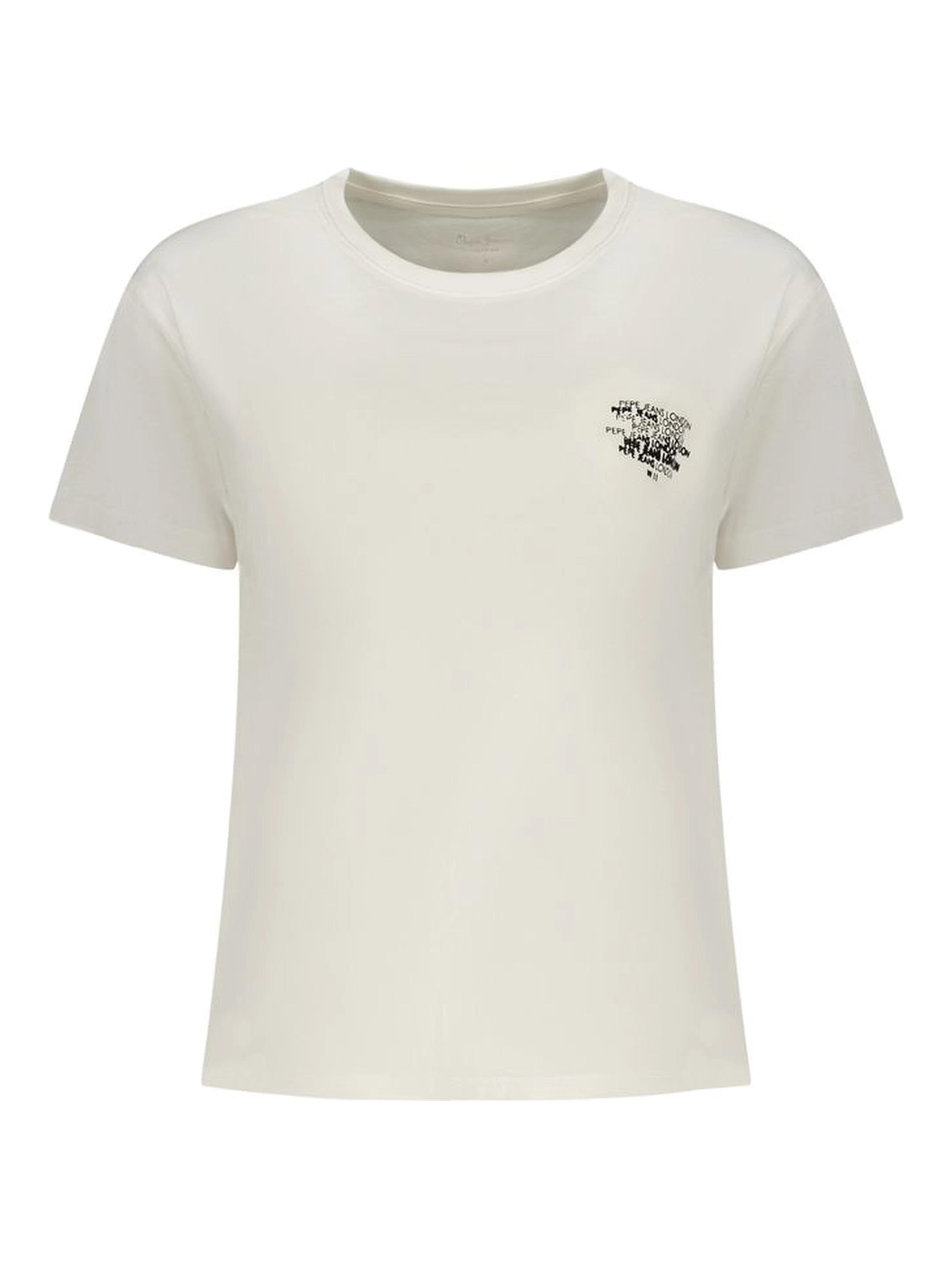 White Cotton Women T-Shirt