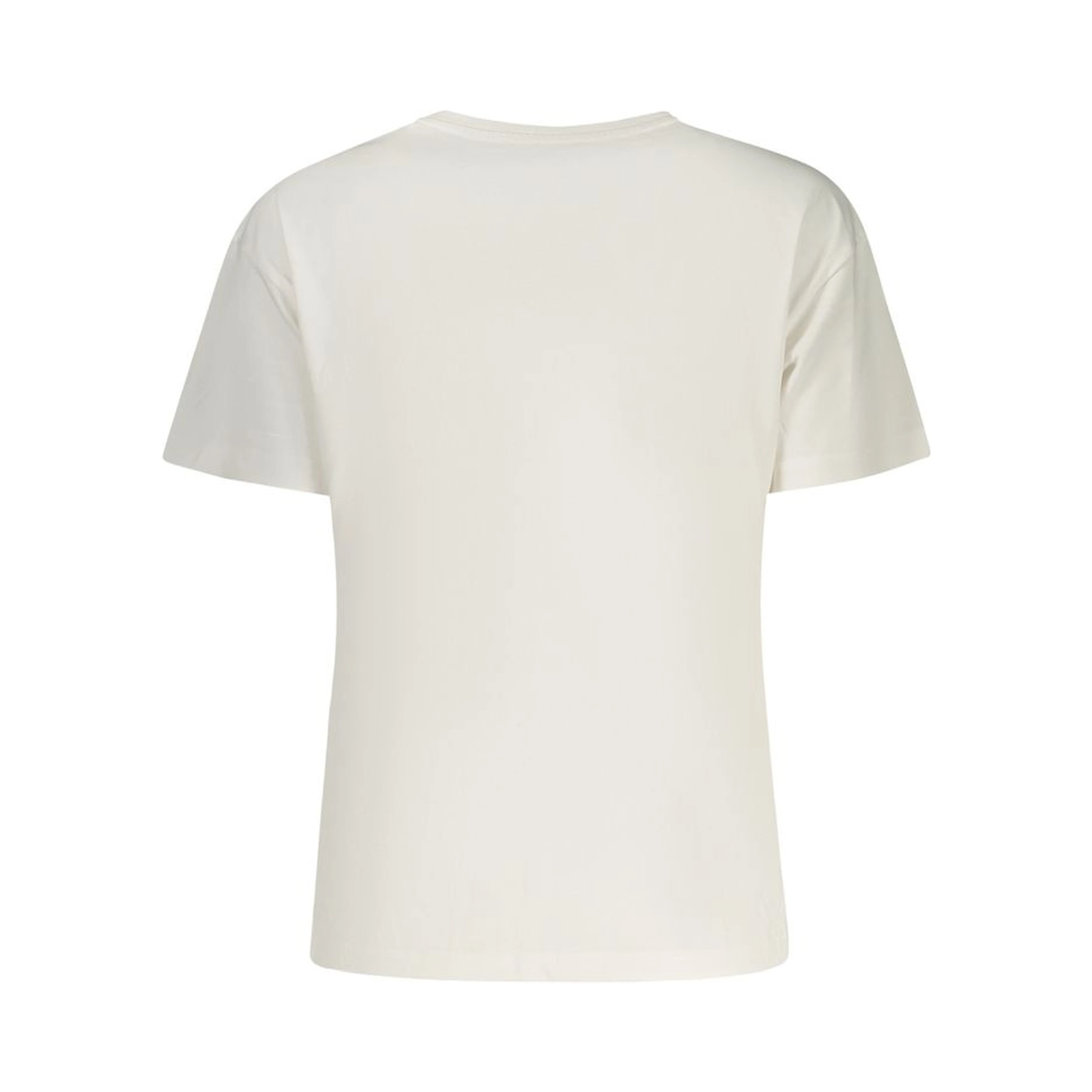 White Cotton Women T-Shirt