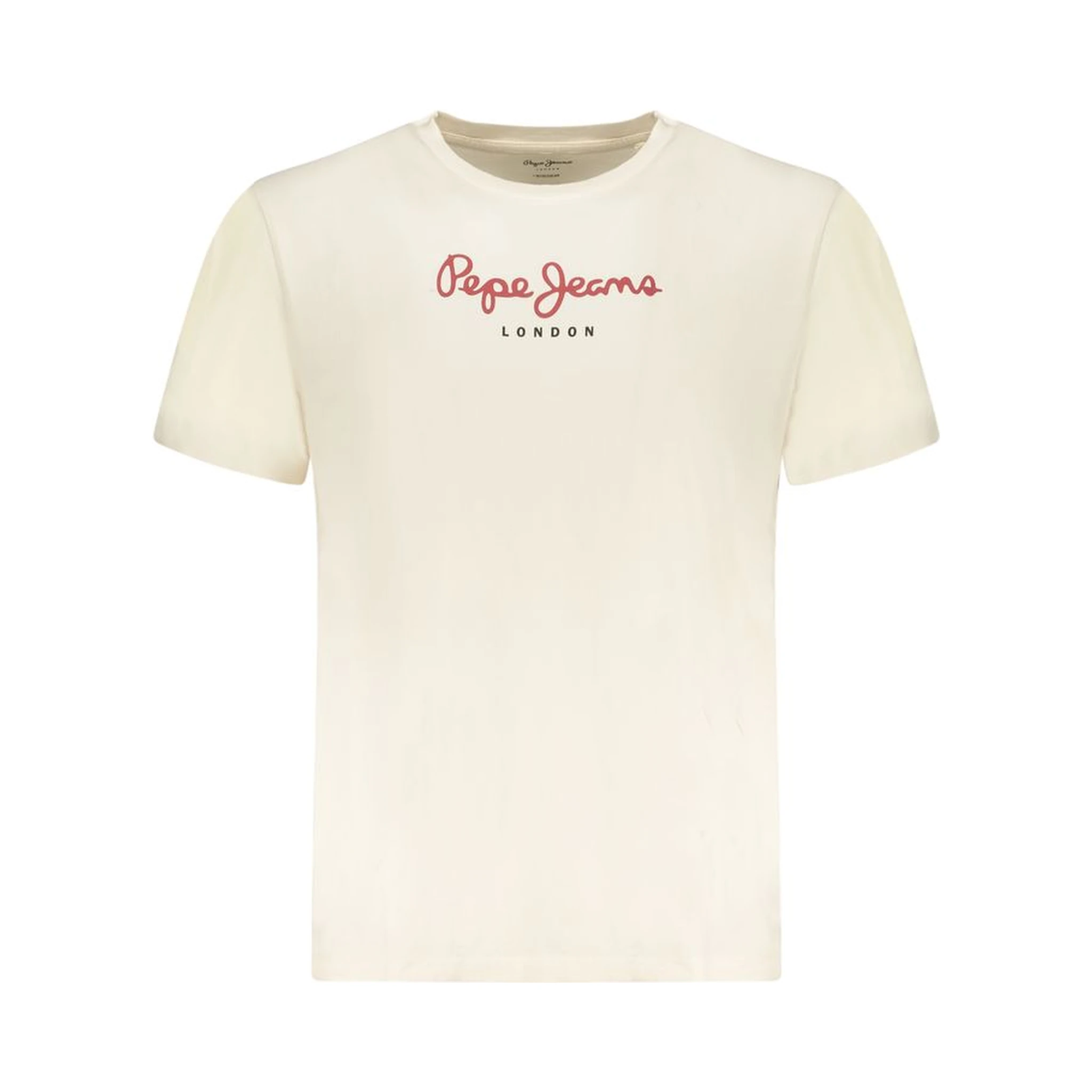 Beige Cotton Men's T-Shirt