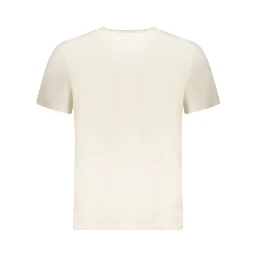 Beige Cotton Men's T-Shirt
