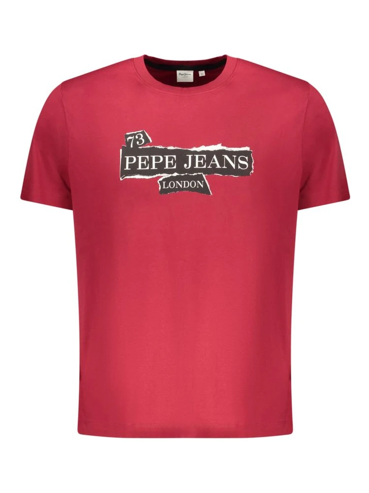 Red Cotton Men T-Shirt