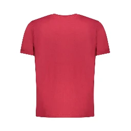 Red Cotton Men T-Shirt