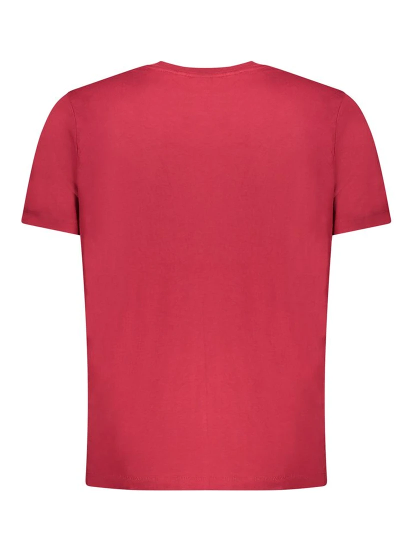 Red Cotton Men T-Shirt