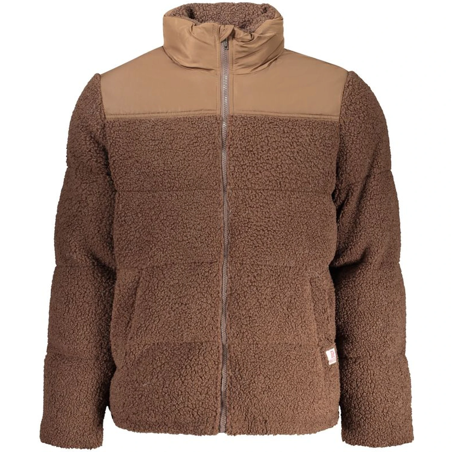 Marrone Poliestere Mens Jacket