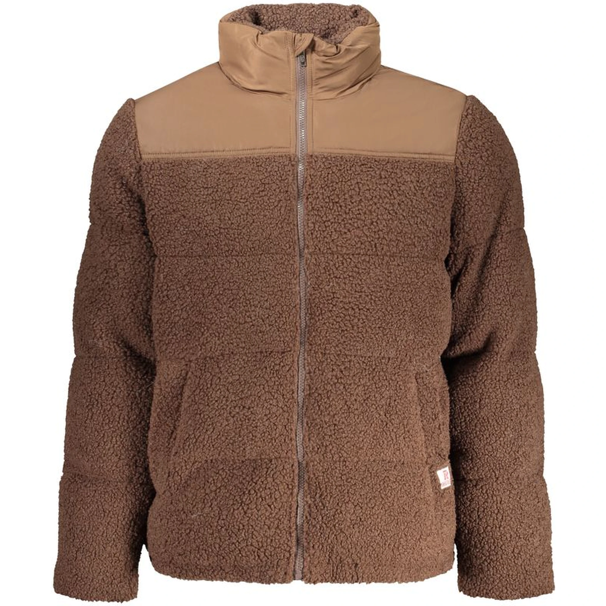 Marrone Poliestere Mens Jacket