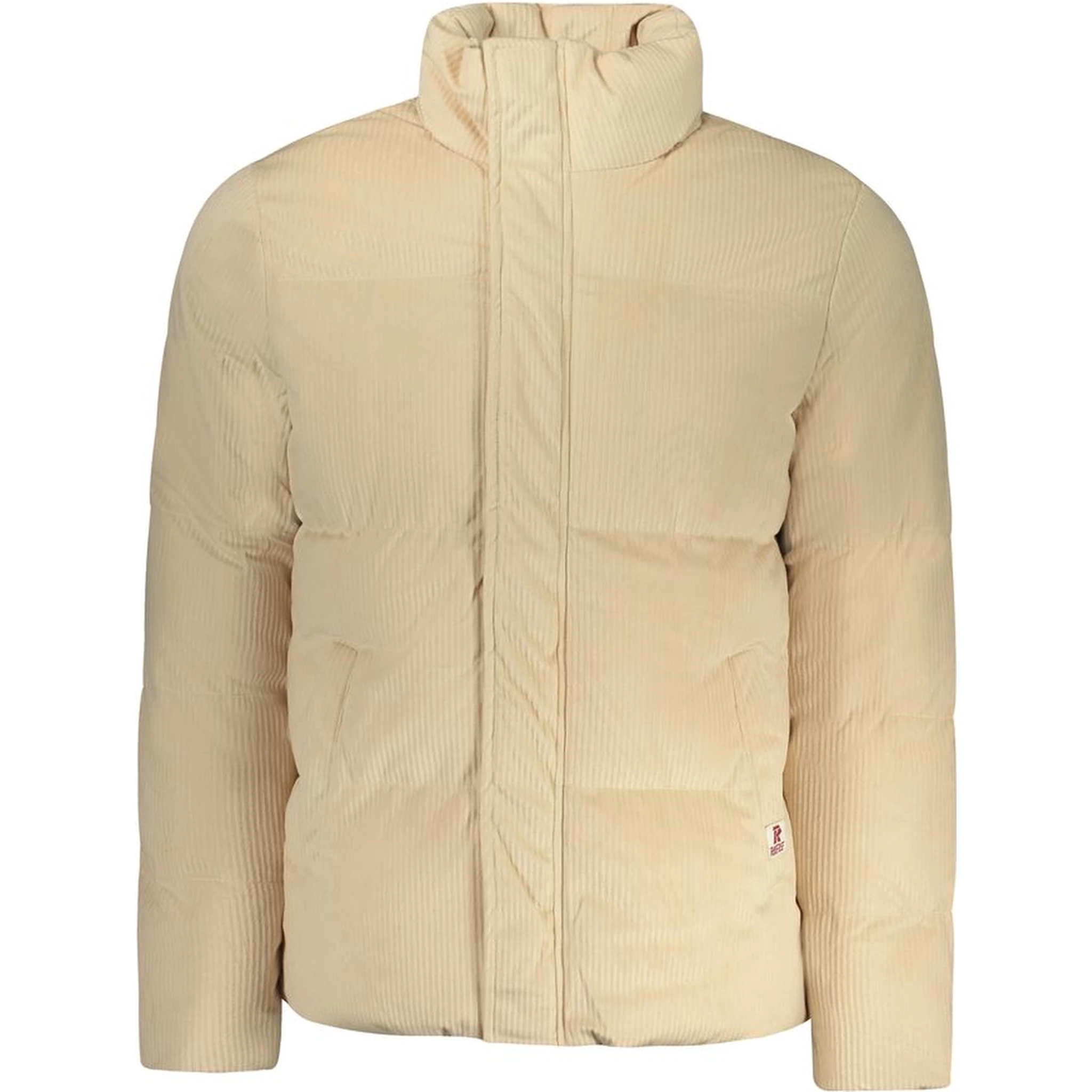 Beige Polyester Men's Jacket