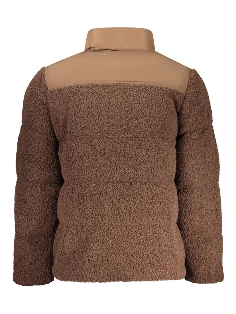 Marrone Poliestere Mens Jacket