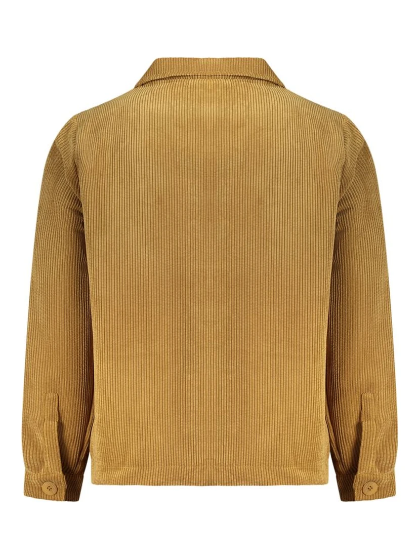 Marrone Polyester Men's Shirt